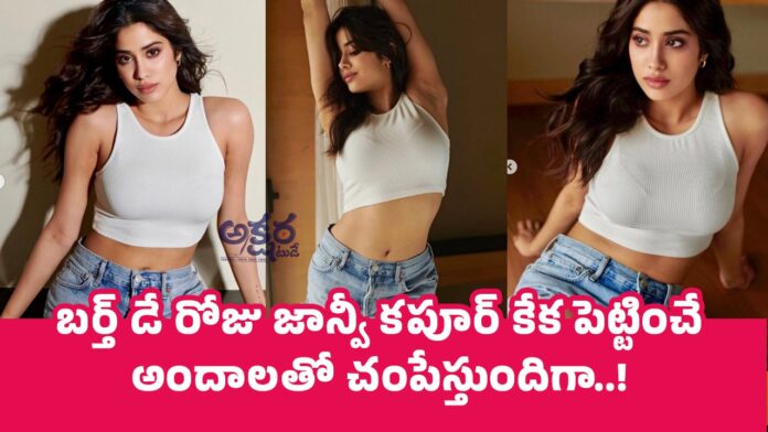 Janhvi Kapoor | బ‌ర్త్ డే రోజు జాన్వీ క‌పూర్ కేక పెట్టించే అందాల‌తో చంపేస్తుందిగా..!